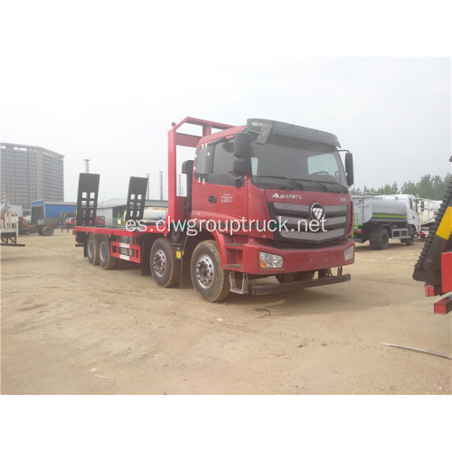 Foton 8X4 22-30 ton camión de transporte de superficie plana cóncavo